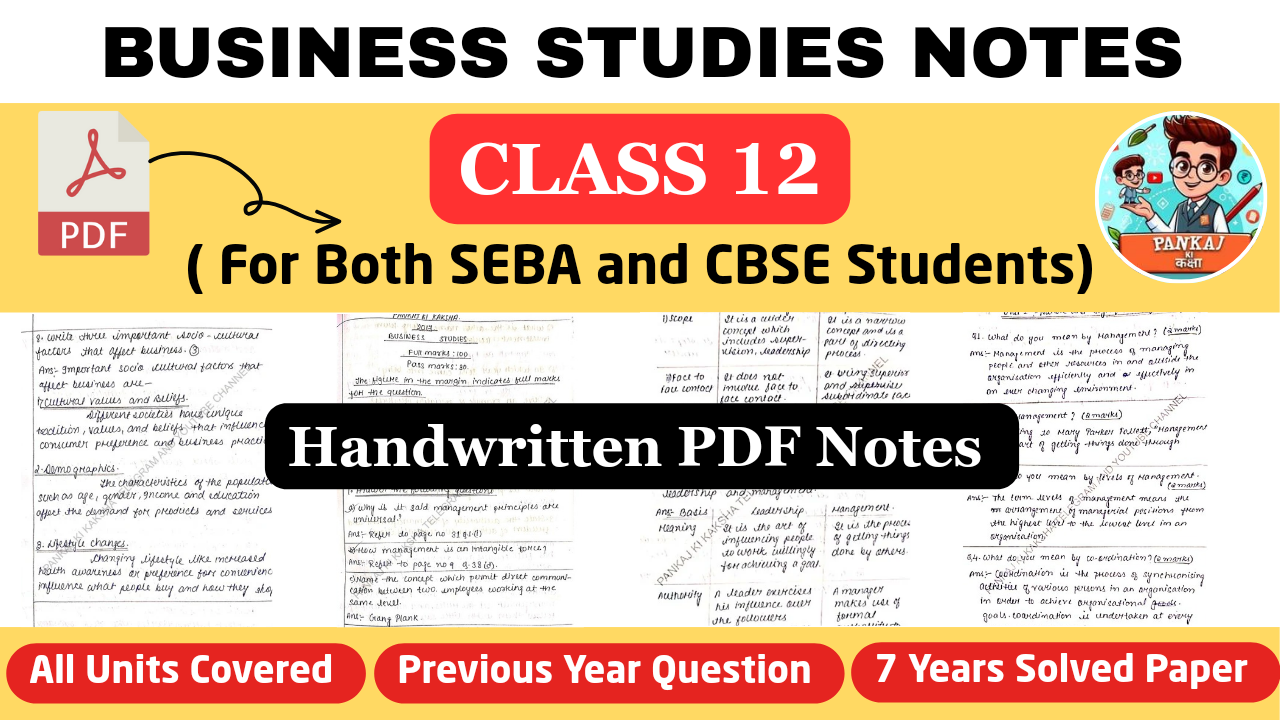 Business Studies Study Materials (Class 12)